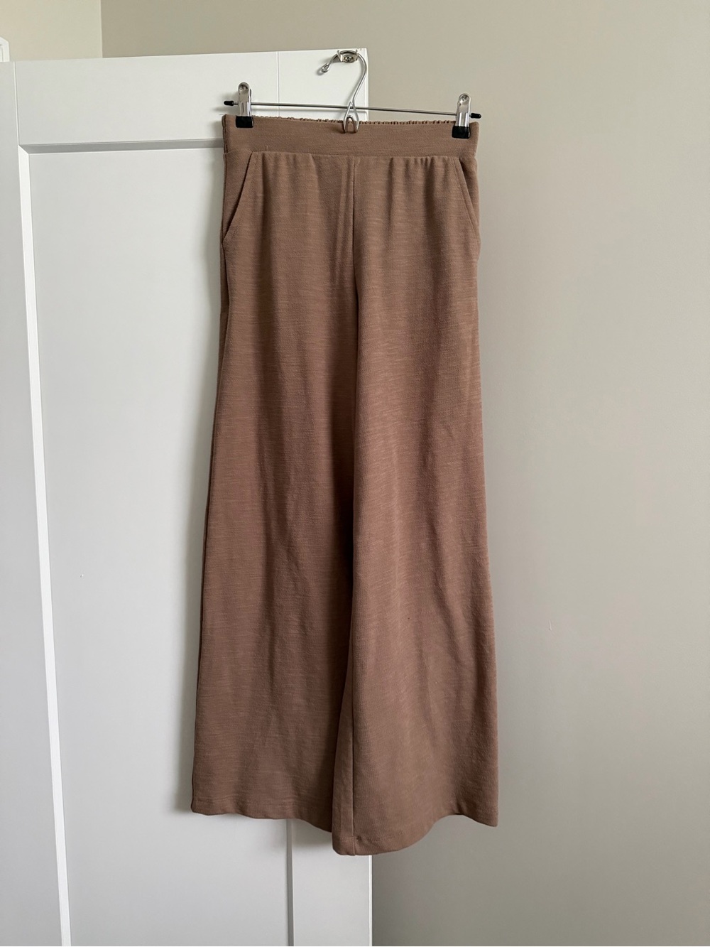 Z Supply Wide Leg Knit Pants in Taupe